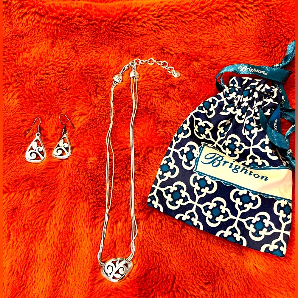 Brighton necklace and earrings